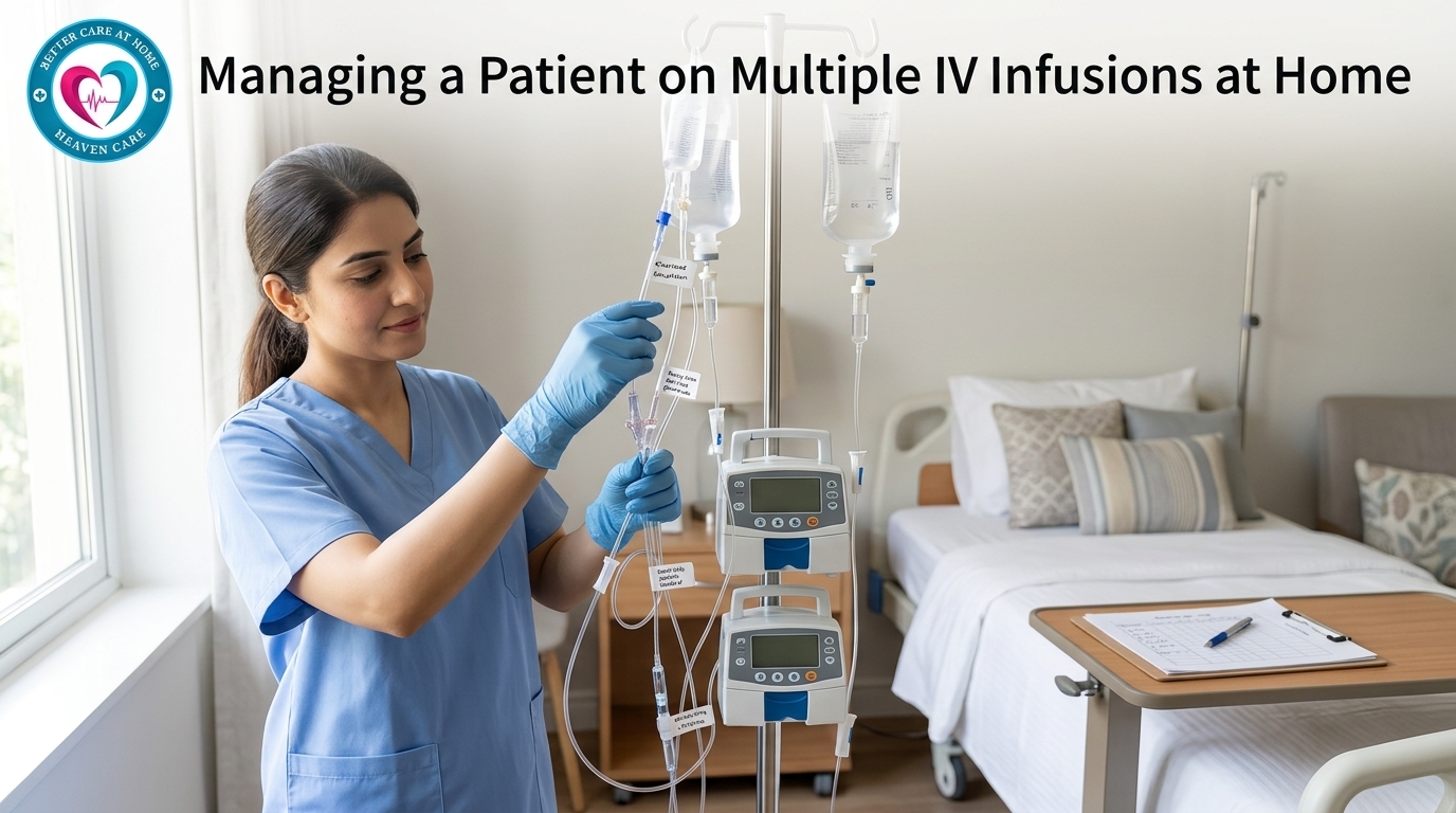 multiple IV infusions at home